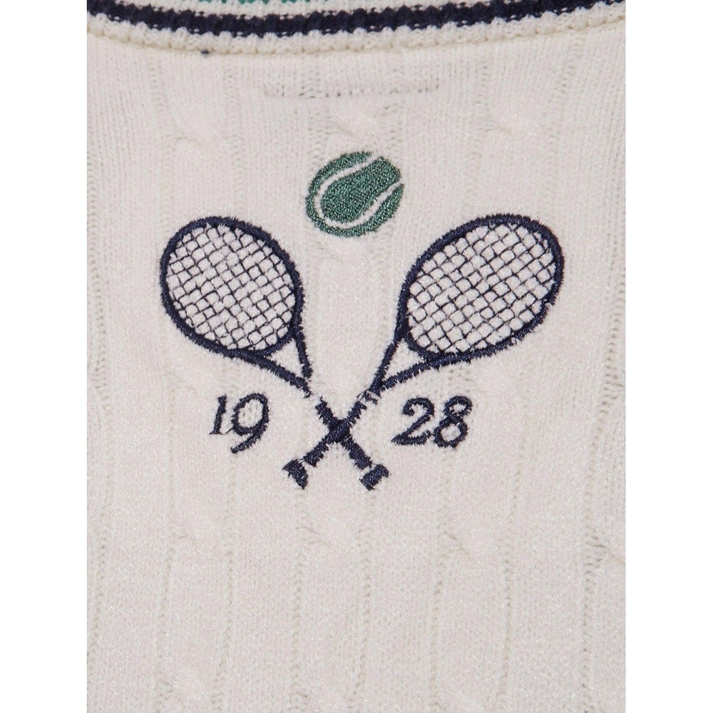 Disney Mickey Mouse and Friends Country Club Tennis Cable‎ Knit Cardigan XLARGE - Picture 5 of 5